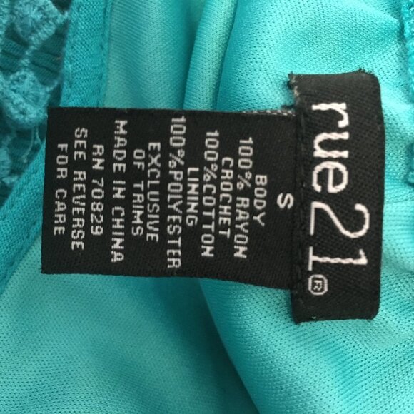 Rue21 Boho Illusion Crochet Maxi Dress SMALL - Picture 4 of 8